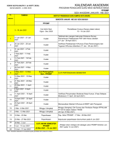 Kalendar Akademik takwim PPISMP Jan 2021 edited 6 DIS 2020 pdf