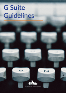Guidelines G ELSA