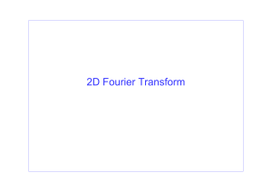 1D y 2D fourier series an transform