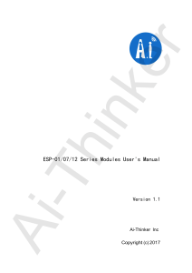 esp8266 series modules user manual v1.1