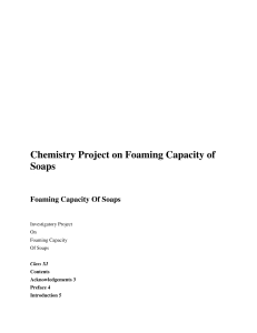 chemistry project