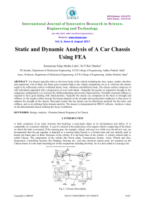 Car Chassis Static & Dynamic Analysis Using FEA