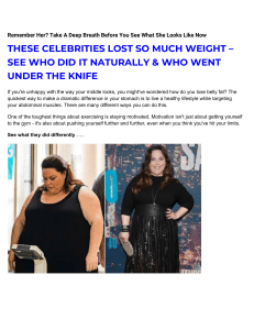 Biggest Weight LOSER of All Time -how to lose weight