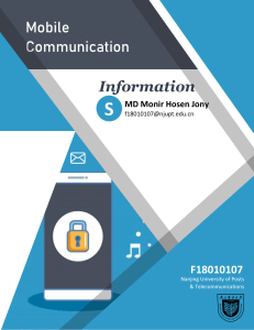 F18010107 Mobile Communication