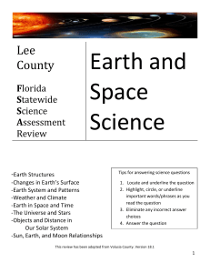 FSSA Review Earth Space Science