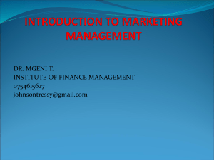1 TOPIC 1 PART 2 PPT NTRODUCTION TO MARKETING MGT