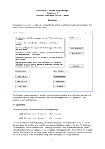 Computer Programming Assignment: Text Editor