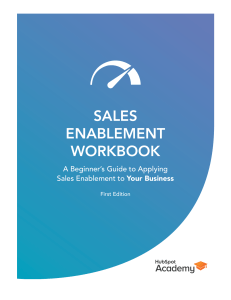Sales Enablement Strategy Guide by HubSpot Academy