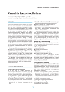 Vasculitis Leucocitoclásticas: Definición, Clasificación y Etiología