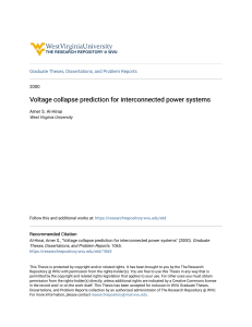 Voltage collapse prediction for interconnected power systems