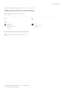 2018-STEMEducationResearch-ContentAnalysis