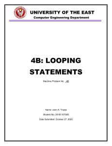 Tropia 4BLoopingStatements