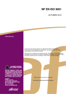 Norme ISO 9001 v2015 PDF
