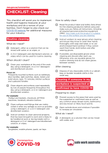 COVID-19 Cleaning-Checklist May2020