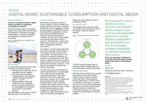 Digital Mamas: Sustainable consumption and digital media._PhD Research proposal_Sarah Fiess