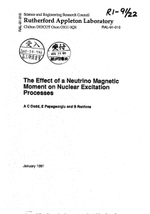 effects of neutrino magnetic moment in nuclear excitation processes