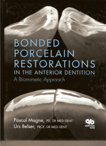 Bonded Porcelain Restorations in the Anterior Dentition: A Biomimetic Approach