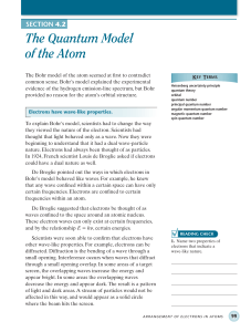 Interactive Reader 4.2 Quantum Model of the Atom