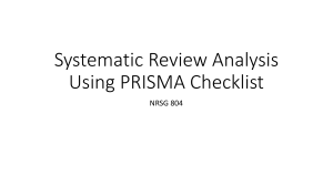 Systematic Review Analysis Using PRISMA Checklist (3)