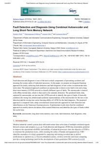 Fault Detection and Diagnosis Using Combined Autoencoder and Long Short-Term Memory Network