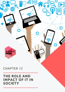 Chapter 12 - Role and impact of IT in society