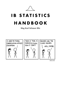 IB Statistics Handbook