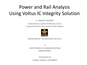Power and Rail Analysis Presentation