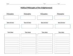 Political Philosophy of the Enlightenment