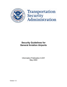 TSA-A-001 Security Guidelines for General Aviation Airports