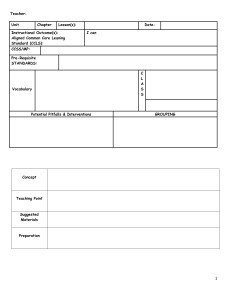 Lesson Plan template (blank)