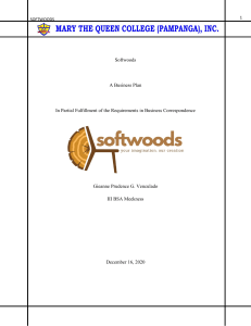 Softwoods Business Plan: Furniture Manufacturing & Retail