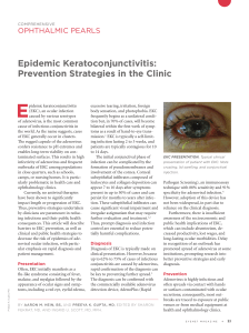 February 2017 Ophthalmic Pearls Epidemic Keratoconjunctivitis Prevention Strategies in the Clinic