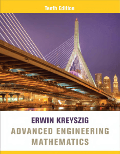 ADVANCED ENGINEERING MATHEMATICS BY ERWIN ERESZIG