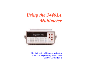 Using multimeter