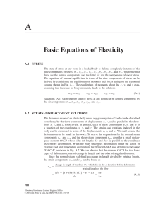 basic eqns of elasticity