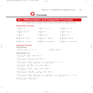 Formulas Sheet