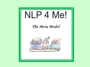 NLP 4 Me Introduction to the NLP Meta Model 