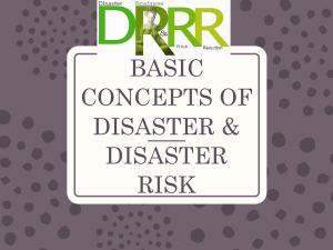 1. BasicConceptForDisaster&DisasterRisk