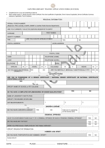 application form