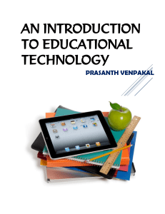 AN INTRODUCTION TO EDUCATIONAL TECHNOLOG