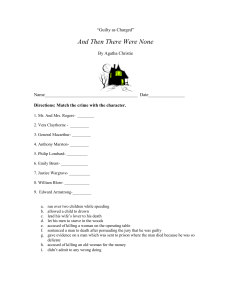 And Then There Were None Worksheet