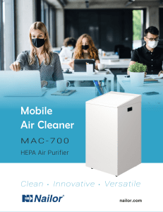 Nailor MAC 700 mobile Air Cleaner