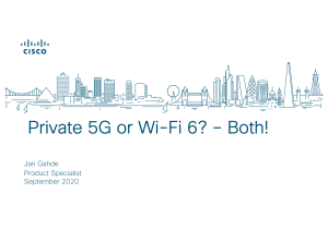 5G Media WIFI 5G and integration handout