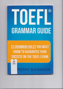 TOEFL Grammar Guide pdf