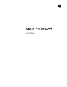 Apple ProRes RAW