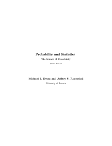 Probability and statistics book