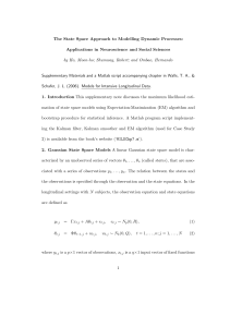 State Space Models in Neuroscience & Social Sciences