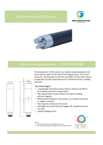 UV254 COD Sensor without Wiper