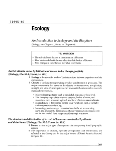 Ecology