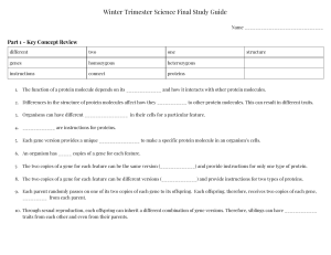 Winter Trimester Science Final Study Guide